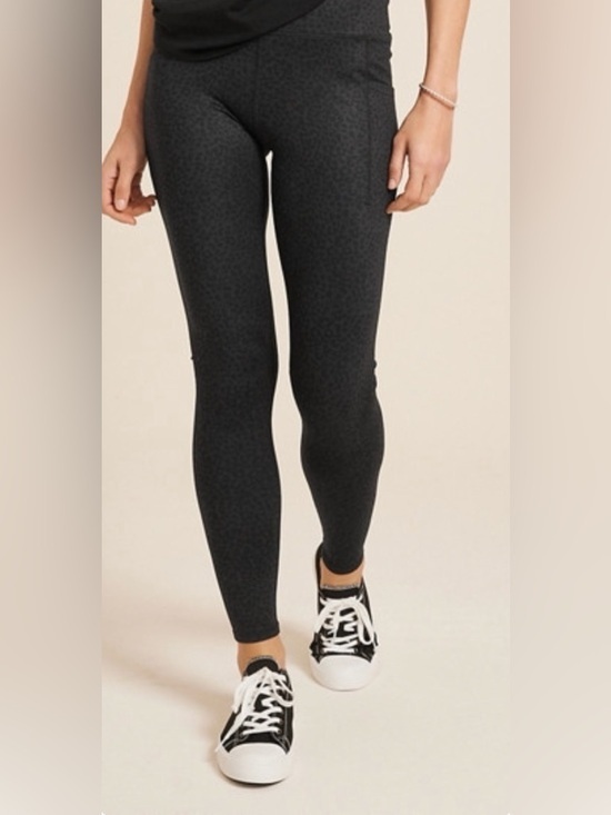 Maurices Pants - Maurices 1X Black High-Rise Leopard Print Leggings